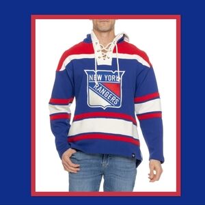 47 BRAND NEW YORK RANGERS SUPERIOR LACER HOODIE